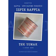 Asavia Ispie Rafya Ip Çanta ve Şapka Örgü Ipi 150 gr 250 M – Gün Batımı Turuncu