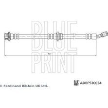 Blue Print ADBP530034 Fren Hortumu Qashqai Iı J11E Qashqai Iı J11R Qashqai Iı 4WD J11E 462104EA0B