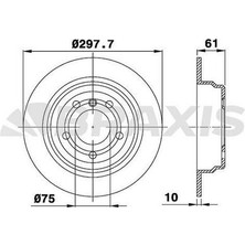 Braxis AE0412 Fren Diski Arka Bmw E39 9602 1163669