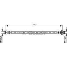 Bosch 1987481841 Fren Hortumu 462141KA0B