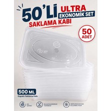 Harwell 500ML Saklama Kabı/buzluk Düzenleyici/ekonomik Saklama Kutusu-50 Adet