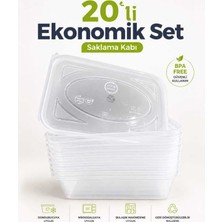 Harwell 500ML Saklama Kabı/buzluk Düzenleyici/ekonomik Saklama Kutusu-20 Adet