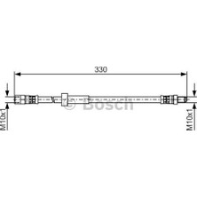 Bosch 1987481493 Fren Hortumu S60 00 10 V70 99 03