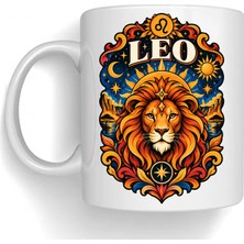 Bsb Aslan Burcu Temalı Porselen Kupa Bardak Mug 2010