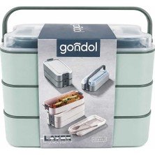 Harwell Kaşık Çatallı Beslenme Kutusu/okul 3 Katlı Beslenme Kutusu/lunch Box