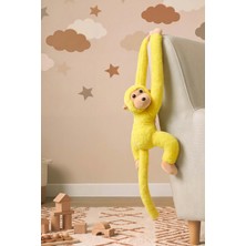 Sarı Elleri Yapışabilen Maymun Peluş Oyuncak