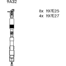 Bremi 9A32 Ateşleme Kablosu Seti 12 Lı Mercedes M112 W202 W203 W210 W220 W163 A1121500118