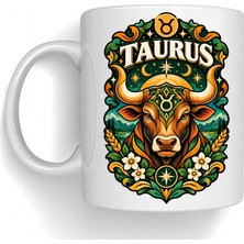 Bsb Boğa Burcu Temalı Porselen Kupa Bardak Mug 2001