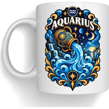 Bsb Kova Burcu Temalı Porselen Kupa Bardak Mug 2006