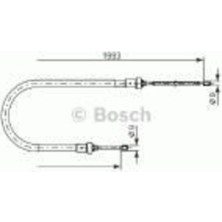 Bosch 1987482233 El Fren Teli Arka Logan Mcv Pick Up Sandero () 6001549112
