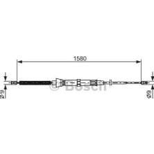 Bosch 1987477806 Fren Teli 1580 mm 6Q0609721D