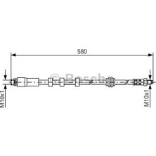 Bosch 1987476093 Fren Hortumu Ön Bmw E60 E61 E63 E64 34326760909