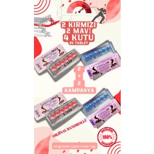 M.E.M VEGA30 KIRMIZI+MAVİCOBRA_130 Hap 130 Mg 4x6 Dizi(Toplam 24 Tablet) COBRA130MG Cobra_hap Kobrahap Mavi Kobra Geciktiricili8 Geciktirme8 CIALIS16