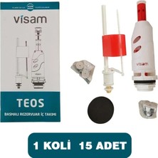 Visam Teos Basmalı Klozet Rezervuar Iç Takımı, 15 Adet