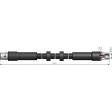 Cavo C900656A Ön Fren Hortumu A4 07> A5 07> 8K0611707A