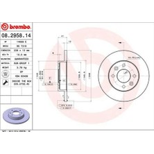 Brembo 08295814 Ön Fren Aynası R9 R11 R19 Clio I 91 Clio Iı 98 Megane I 96 Twingo 96 Clio Symbol 00