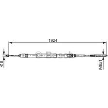 Bosch 1987477693 Fren Teli 1934 mm 34401166234