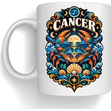 Bsb Yengeç Burcu Temalı Porselen Kupa Bardak Mug 2011