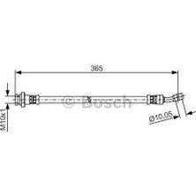 Bosch 1987481499 Fren Hortumu Sol Arka 280.00 mm 587372E300