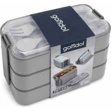 Harwell Kaşık Çatallı Beslenme Kutusu/okul 3 Katlı Beslenme Kutusu/lunch Box