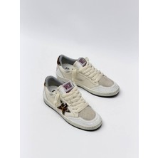 Golden Goose Women Ballstar  Beyaz-Leopar