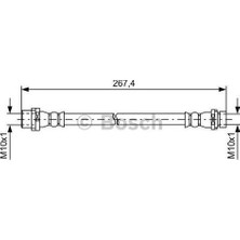 Bosch 1987481583 Fren Hortumu Iç Arka 270.00 mm
