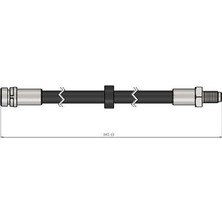 Cavo C900827A Arka Fren Hortumu Sol Transit V347 V348 0610 1438806