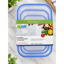 Harwell Kiilitli Büyük Boy 3'lü Set Sızdırmaz Saklama KABI/2000ML-3000ML-4500ML