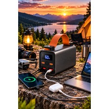 Airstorr PRO-100W1 30.000 Mah 100W Hızlı Şarj Powerbank, Fenerli, Taşınabilir