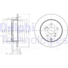 Delphi BG4051 Arka Fren Aynası Havalı Corolla 1.6 1.8 2.0 Verso D 4d 0409 290×4 1050495