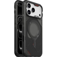 Aulumu A18 Rugged iPhone 18 Pro Uyumlu Magsafe Darbe Emici Tam Koruma Zırh Kılıf | Soğutma Kanallı