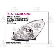 Depo 2181144RMLDEM Ön Far Sağ Suzuki Splash 06 3512051K00