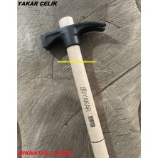 Yakar Mıknatıslı Çekiç Marangoz Usta Çekici Dövme Çelik Çatal Çekiç 500GR Saplı
