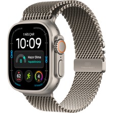 Apple Watch Ultra 4 Gps + Cellular, 49 mm Natürel Titanyum Kasa ve Natürel Titanyum Milano Loop - Orta Boy