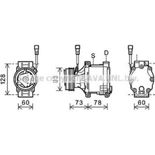 Denso DCP36002 Compressor. Aır Conditioner Subaru Legacy Iv 03 09 73111AG000