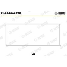 Glyco 7142464STD Kol Yatak Std Fusion 02 12 Fiesta 02 1.4 1.5 1.6 Tdcı Focus Iıı Iı 04 Courier 12 1.
