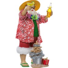 Kurt Adler Fabriche' Beach Noel Baba, 25 Cm, 2 Parça Set