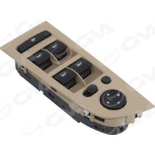 Gva 8099014 Cam Açma Anahtarı Ön Sol Bej Çerçeveli Karartmalı Katlamalı Ayna Bmw E90 Lcı 61319217334
