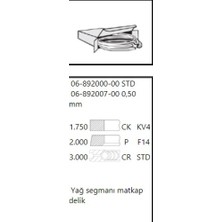 Goetze 06-892007-00 Motor Segmanı (1 Pistonluk Takım (81.01MM Std (4 Pıstona Uyumlu A3 A4 Altea Leon