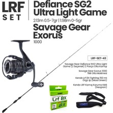 Okuma Savage Gear Defiance Sg2 Ultra Light Game Lrf Kamışı (2 Seçenek) + Savage Gear Exorus 1000 Spin Makinesi + Lrf Set 44