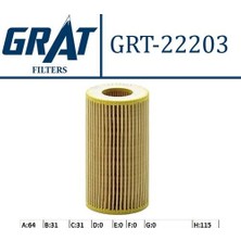 Grat 22203 Yağ Filtresi OM611 642 646 M112 113 271 HU718/1K