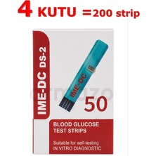 Ime-Dc Şeker Ölçüm Strip Çubuğu (4 Kutu - 200 Adet)