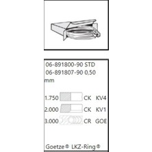 Goetze 06-891800-90 Motor Segmanı Takım 1 Pistonluk 81.00MM Std Caddy Iıı Beetle Golf Vı Jetta Passa