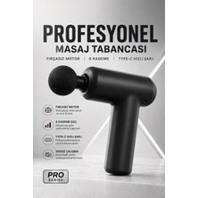 Mo Dou Profesyonel Masaj Tabancası Şarjlı Massage Gun Mini Sporcu Masaj Aleti Fırçasız Motor 6 Kademe Type-C Derin Doku Boyun Sırt Omuz Bel Bacak Kas 4 Başlıklı