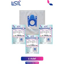 Lisil B-02 Bosch Type G Siemens Profilo Uyumlu Süpürge Toz Torbası (6 Adet)