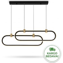 Atakan Avize Modern 2’li LED Avize – Dekoratif Salon ve Yemek Odası Aydınlatması