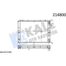 Kale 0832322PA Motor Radyatörü Bmc Megastar 51RS202405