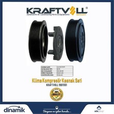 Kraftvoll 19011101 Klima Kompresör Kasnak Seti Vw Golf V Caddy 2E0820803A