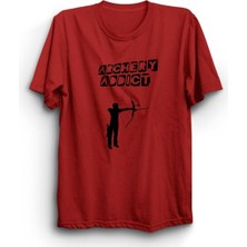 Ed Collection The Fame Okçuluk, Archery, Ok, Yay Tişört Kırmızı S