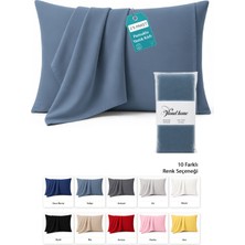 Vionel Home Pamuklu 2'li Yastık Kılıfı 50X70 cm – 10 Farklı Renk Seçeneği - İndigo